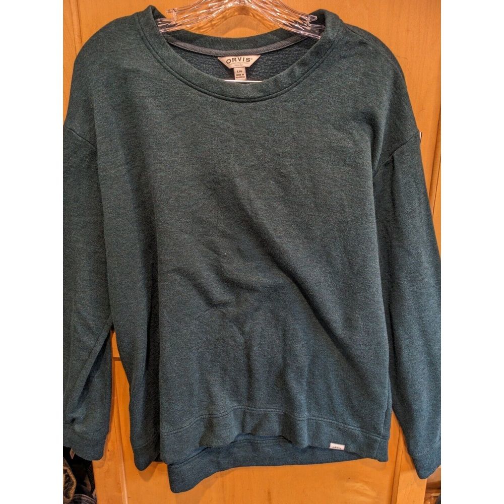 Orvis Women’s /Men's Crew Neck‎ Large  Pullover Sweatshirt Modal Blend